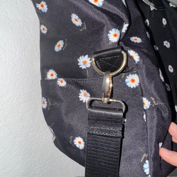 NEW Alice + Olivia Daisy‎ Duffel Bag Travel Shoulder Strap hippie boho Weekend - Picture 9 of 11